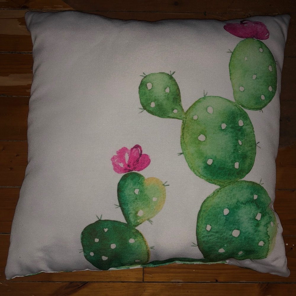Cactus Decor Accent Pillow Cacti Cute - Picture 2 of 2